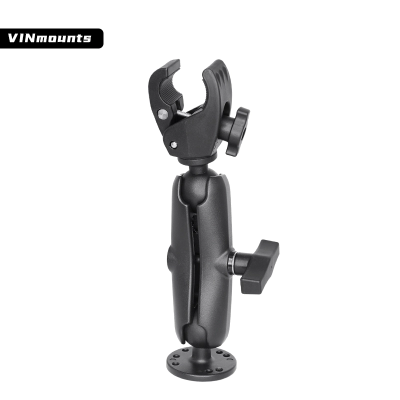 VIN Mounts Trolling Motor Stabilizer Mount-Quick Release with 1.5 Inch Round AMPS Base Adapter and Small Clamp for Versatrack VIN-C-012+VIN-C-8.7A/15A/23A+VIN-C-003