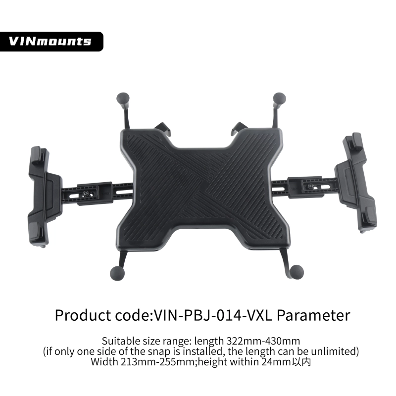 VINmounts Universal Desk Mount Holder with Anti-Slip Grips | Adjustable Arm Stand for Office/Home/Car for 14.3'' iPad/Surface Pro/Samsung Tab Multi-Functional Tablet Mount VIN-PBJ-014-VXL