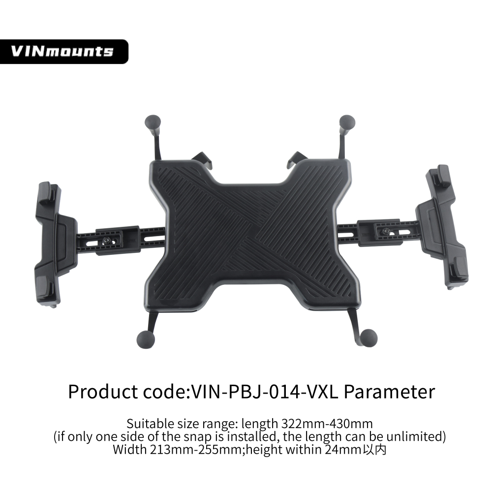 VINmounts Universal Desk Mount Holder with Anti-Slip Grips | Adjustable Arm Stand for Office/Home/Car for 14.3'' iPad/Surface Pro/Samsung Tab Multi-Functional Tablet Mount VIN-PBJ-014-VXL