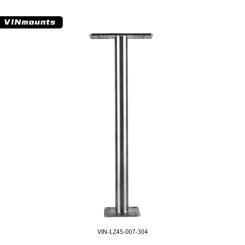 VINmounts Stainless Steel 304 Polished Anti-Corrosion Marine Fish Finder Display Bracket – Fits 1"/1.5" Ball Head & B/C/D Sizes VIN-LZ45-003-304