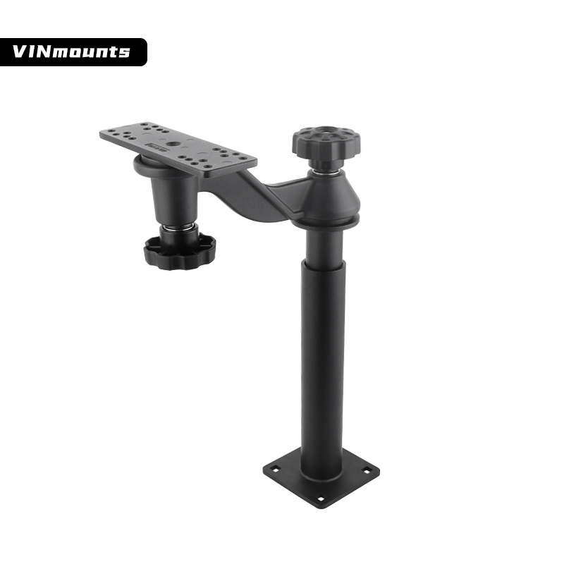 VINmounts Telescopic Double 6" Swing Arms Fish Finder Mount with Lock for Garmin VIN-TYQ-HB-01-LZ