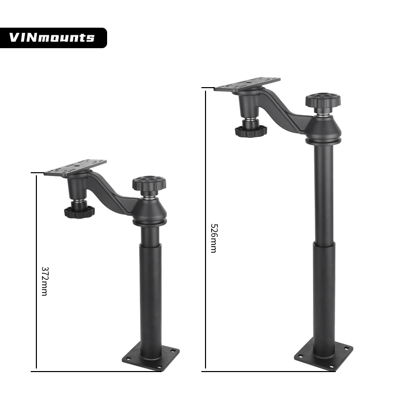 VINmounts Telescopic Double 6" Swing Arms Fish Finder Mount with Lock for Garmin VIN-TYQ-HB-01-LZ