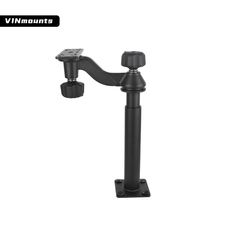 VINmounts Telescopic Double 6" Swing Arms Fish Finder Mount with lock for Garmin VIN-TYQ-HB-01-Lock-LZ