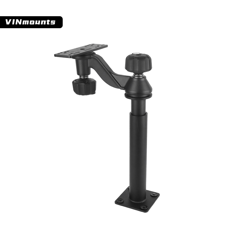 VINmounts Telescopic Double 6" Swing Arms Fish Finder Mount with lock for Garmin VIN-TYQ-HB-01-Lock-LZ