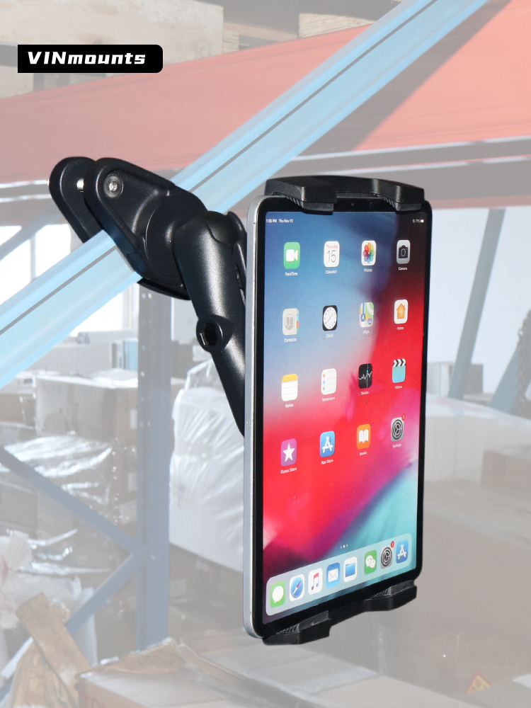 VINmounts Square Post Clamp Base with 2.25 inch Ball for Posts up to 4" or 103mm Wide - D Size Square Post Mount for Mounting Forklift VIN-CD-CCB02-2.25