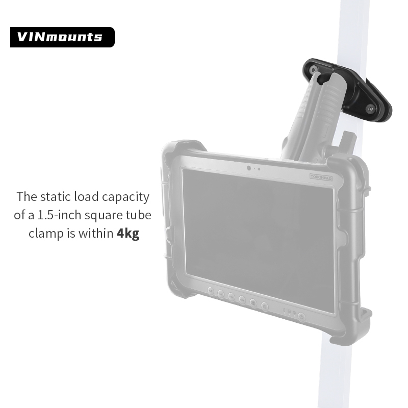 VINmounts Square Post Clamp Base for Posts up to 103mm Wide - C Size for Forklift VIN-CD-CCB02-1.5