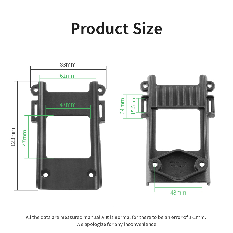 VINmounts 2-Way Radio Belt Clip Holder | Universal Walkie Talkie Holster for Baofeng/Motorola/Kenwood/Yaesu  VIN-DJJ-01