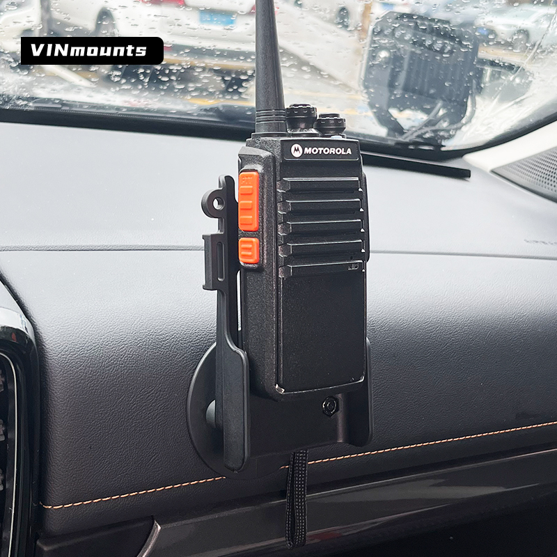 VINmounts 2-Way Radio Belt Clip Holder | Universal Walkie Talkie Holster for Baofeng/Motorola/Kenwood/Yaesu  VIN-DJJ-01