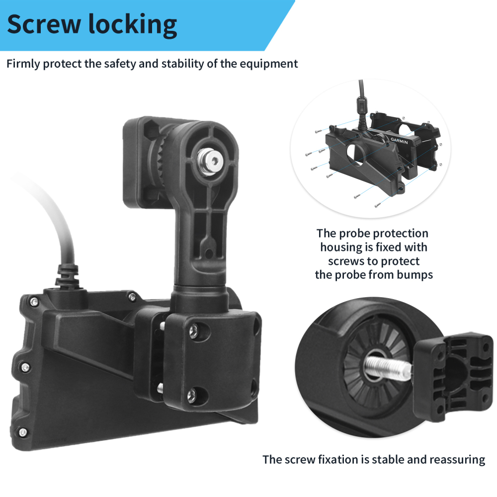 VINmounts Livescope Plus LVS34 Adjustable Perspective Mode Mount Pole Mount for LiveScope Plus LVS34 Transducer  VIN-TYQ-FD01
