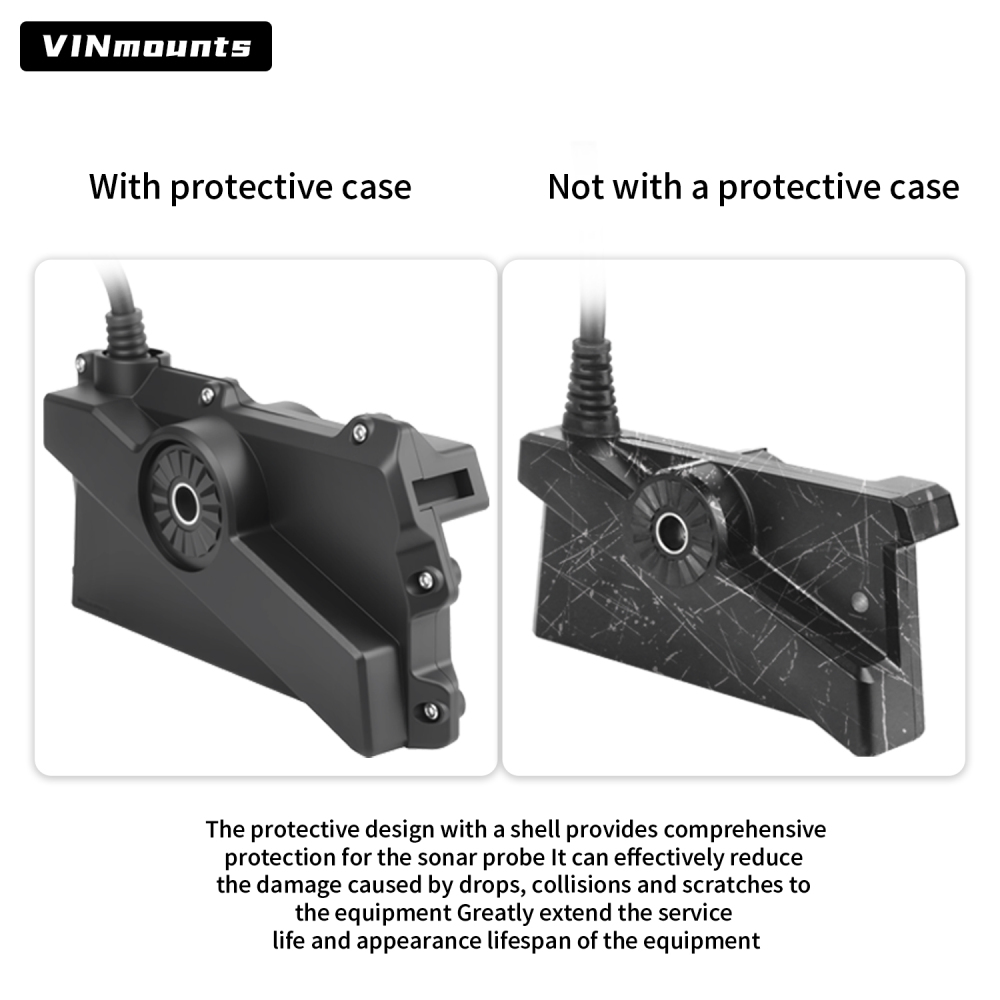 VINmounts Travel Transducer Cover for Livescope LVS34 - Precision Molded from Premium Composite Nylon VIN-BHZ-LVS34