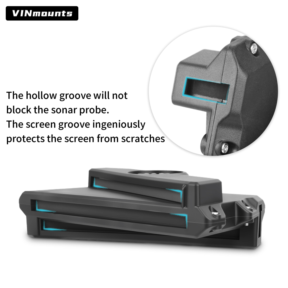 VINmounts Travel Transducer Cover for Livescope LVS34 - Precision Molded from Premium Composite Nylon VIN-BHZ-LVS34