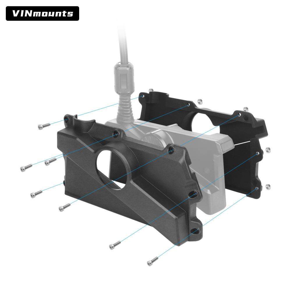VINmounts Travel Transducer Cover for Livescope LVS34 - Precision Molded from Premium Composite Nylon VIN-BHZ-LVS34