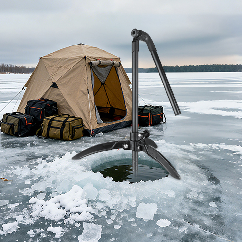 VINmounts Adjustable Ice Fishing Transducer Pole Mount with Telescopic Arm for Livescope Sonar System VIN-BD-01-C