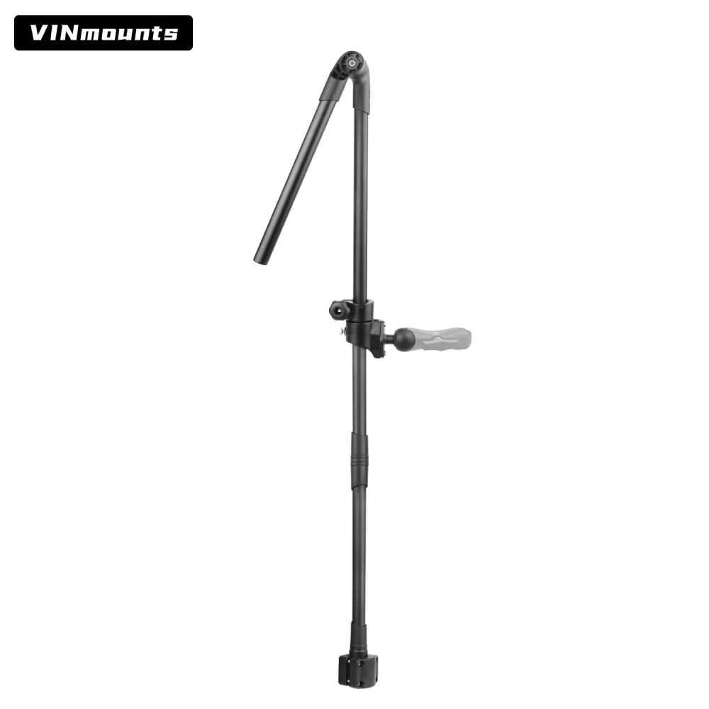 VINmounts Adjustable Ice Fishing Transducer Pole Mount with Telescopic Arm for Livescope Sonar System VIN-BD-01-C