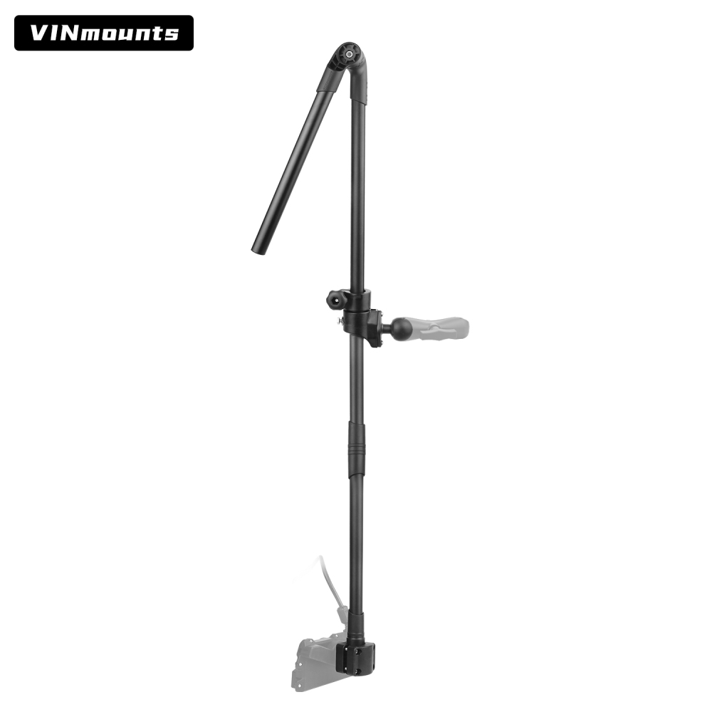 VINmounts Adjustable Ice Fishing Transducer Pole Mount with Telescopic Arm for Livescope Sonar System VIN-BD-01-C