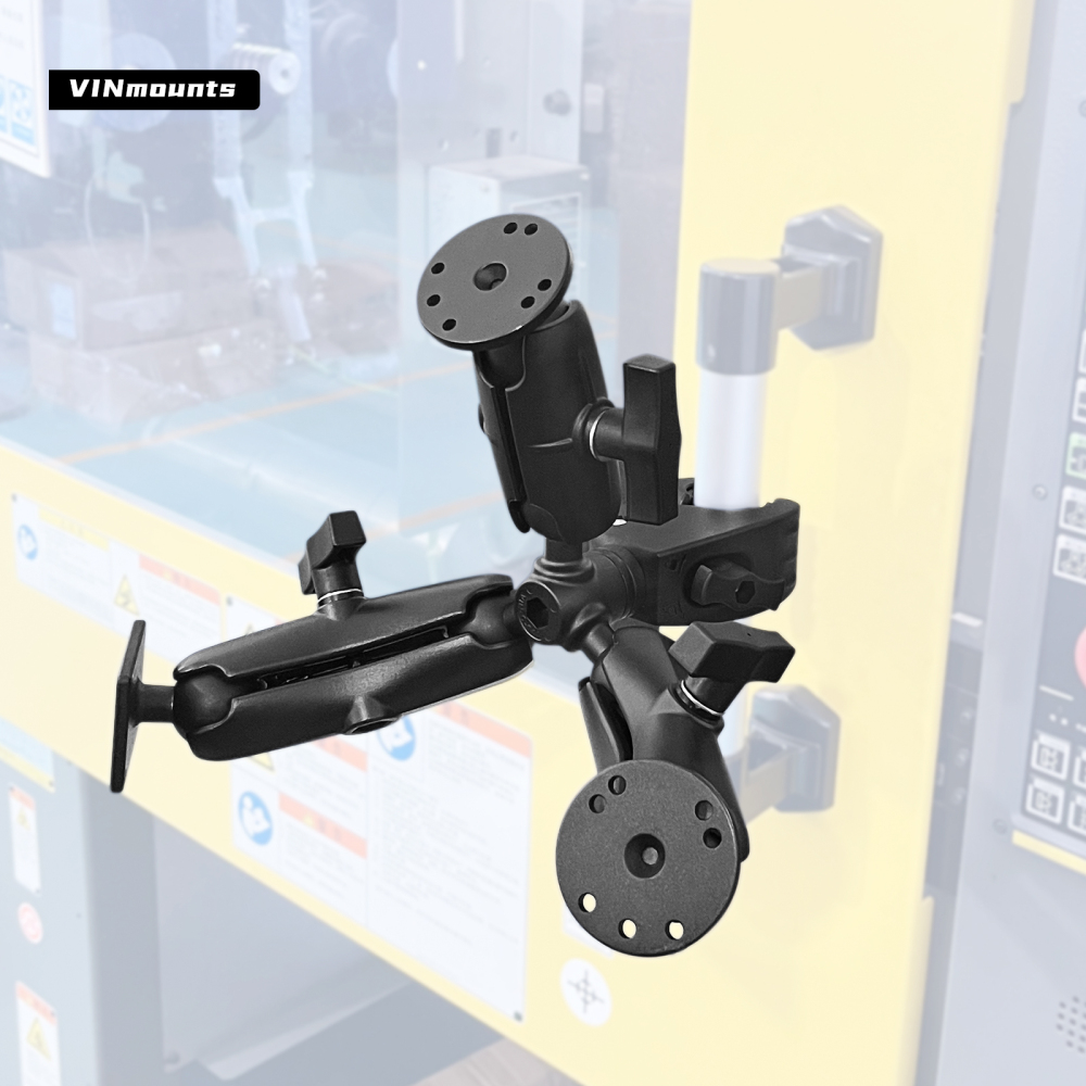 VINmounts Triple 1.5" C-Ball Adapter Three-Way Ball Connector for Heavy-Duty Mounting Systems VIN-C-045