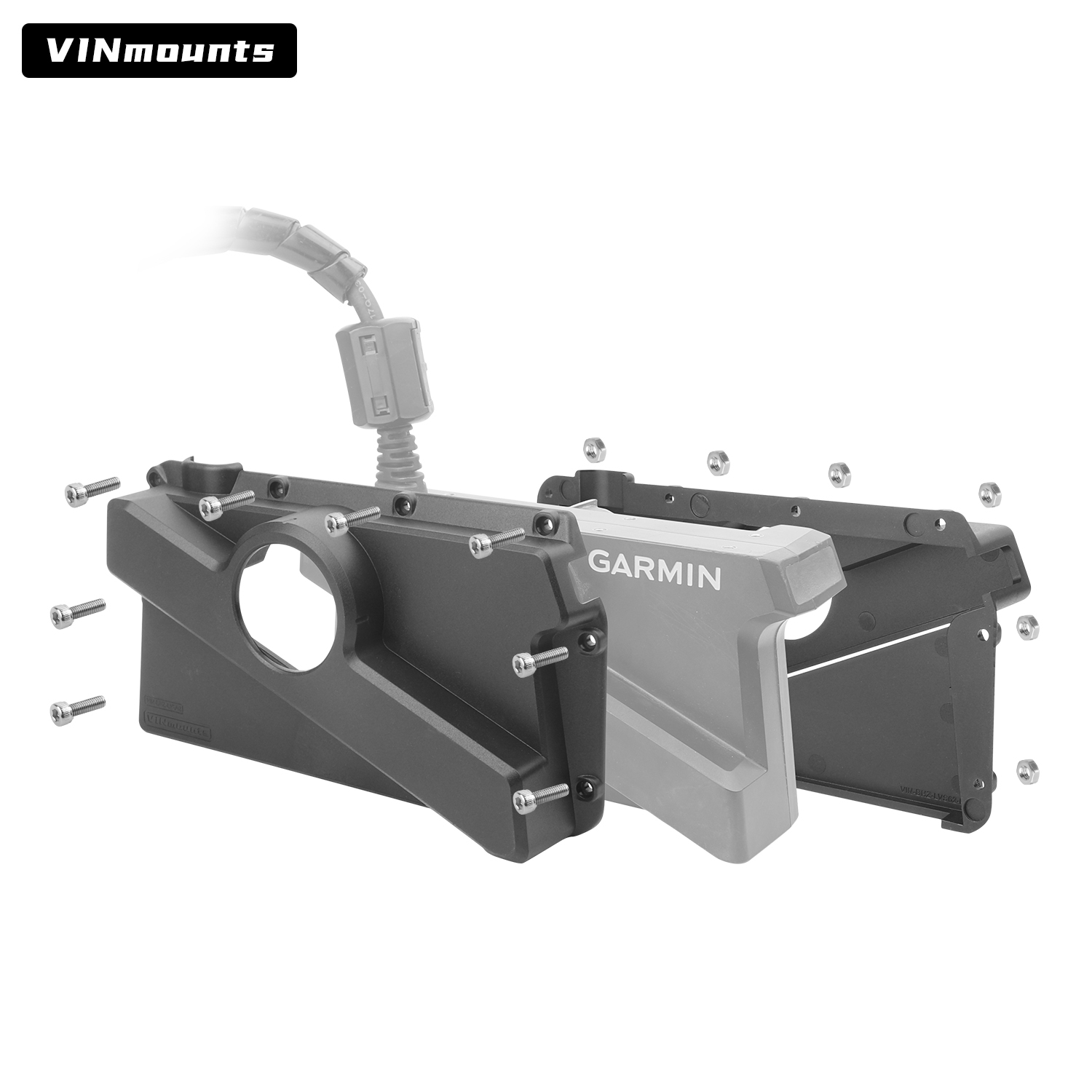 VINmounts Reinforced Nylon Protective Cover for Garmin LiveScope Panoptix LVS62 Transducer | Heavy Duty Sonar Guard VIN-BHZ-LVS62