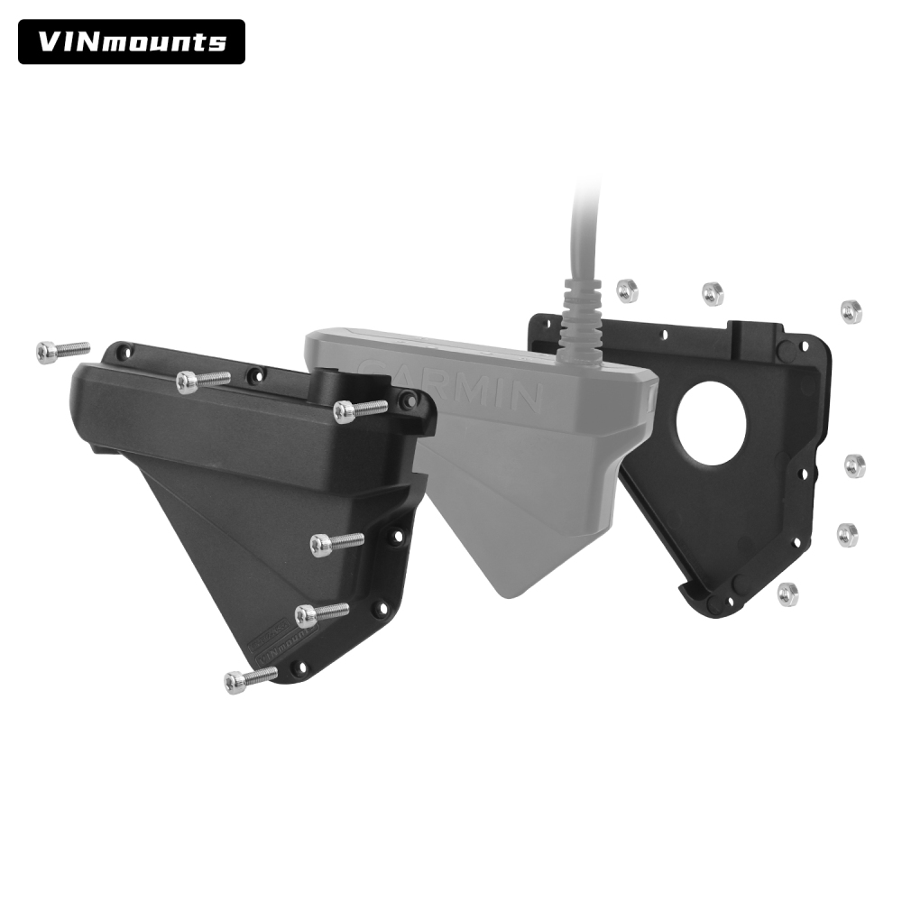 VINmounts Composite Nylon Garmin LiveScope LVS32 Protective Cover – Heavy Duty Transducer Guard & Shield for Marine Sonar VIN-BHZ-LVS32