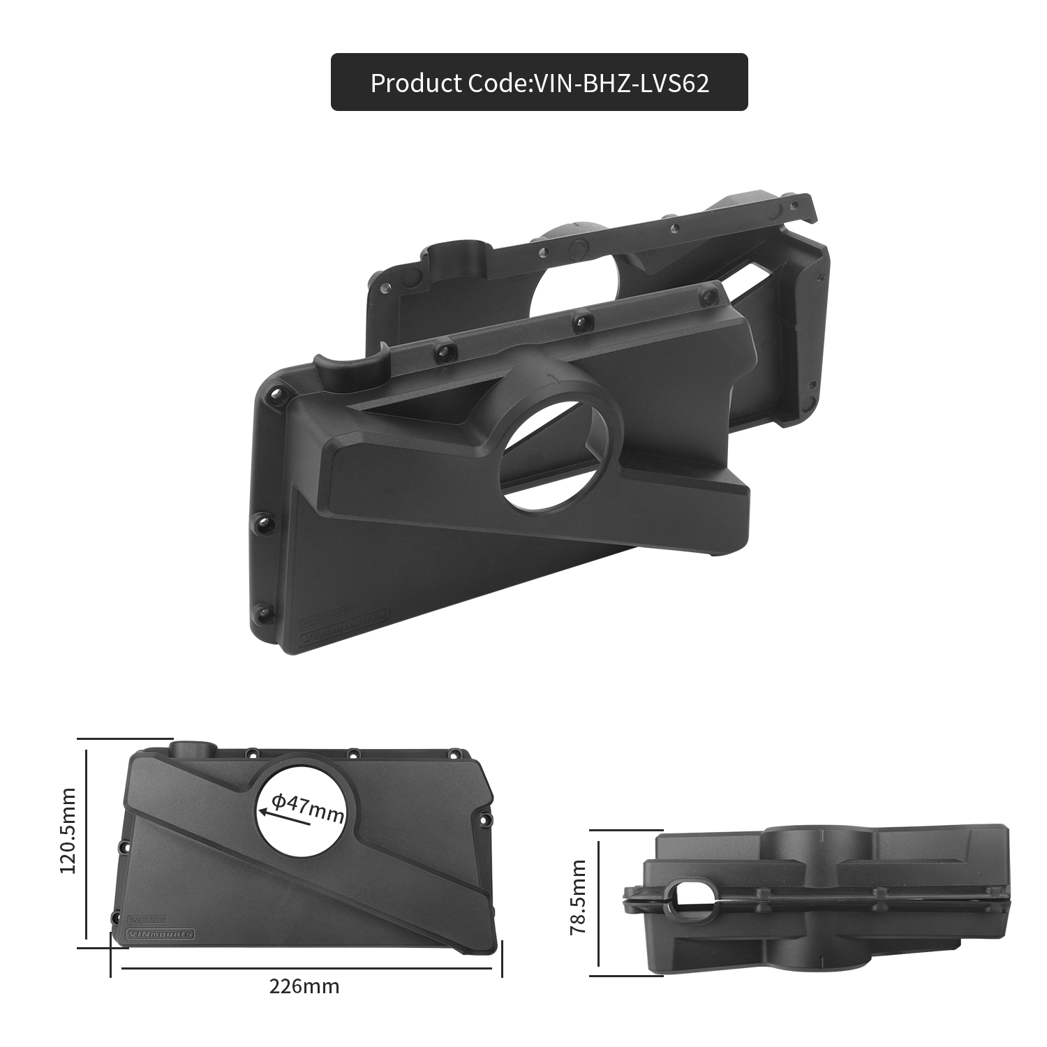 VINmounts Reinforced Nylon Protective Cover for Garmin LiveScope Panoptix LVS62 Transducer | Heavy Duty Sonar Guard VIN-BHZ-LVS62