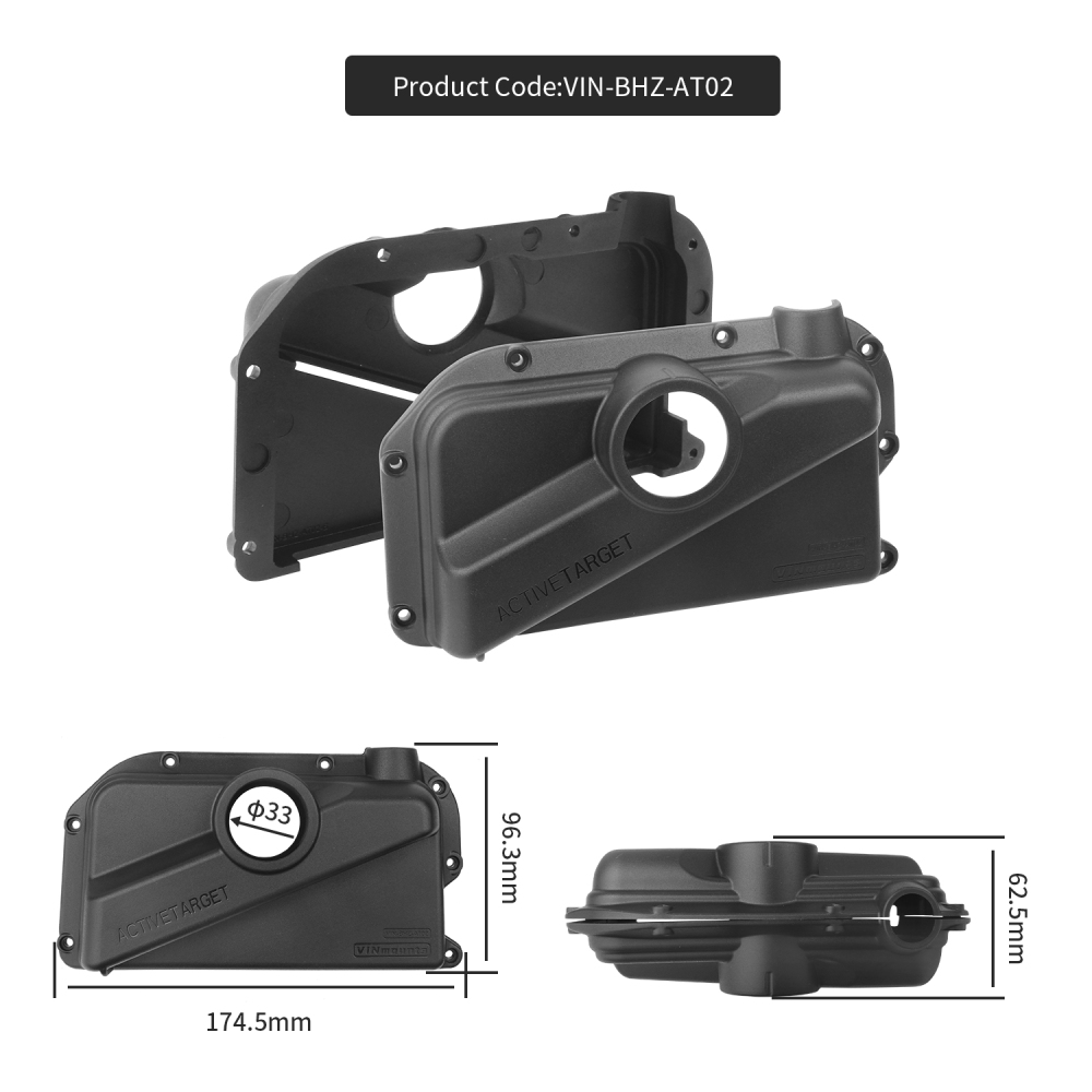 VINmounts Heavy Duty Composite Nylon Protective Cover for Lowrance ActiveTarget 2 Live Sonar VIN-BHZ-AT02