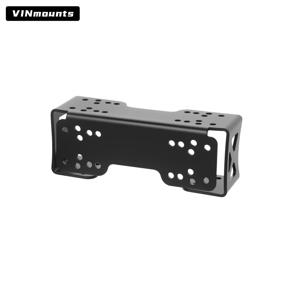 Heavy Duty Universal Dual Mount Base, Marine-Grade Aluminum Fish Finder Bracket for Boat Kayak Marine Electronics VIN-TYQ-007-2