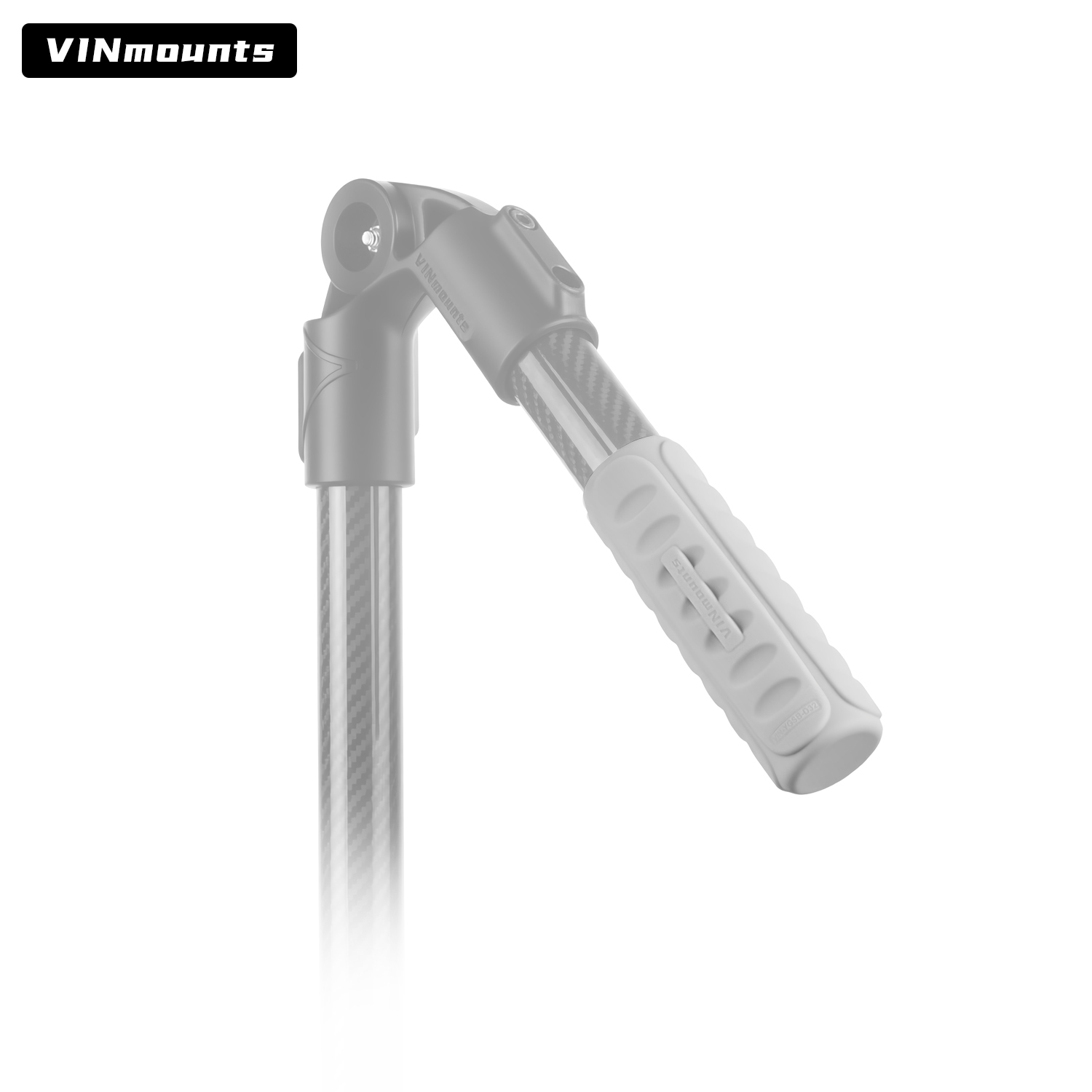 VINmounts Glow-in-the-Dark Sonar Mount Handle for Fish Finder, Fits 32mm Tubes, Durable Silicone Rubber Grip VIN-YGSB-D32
