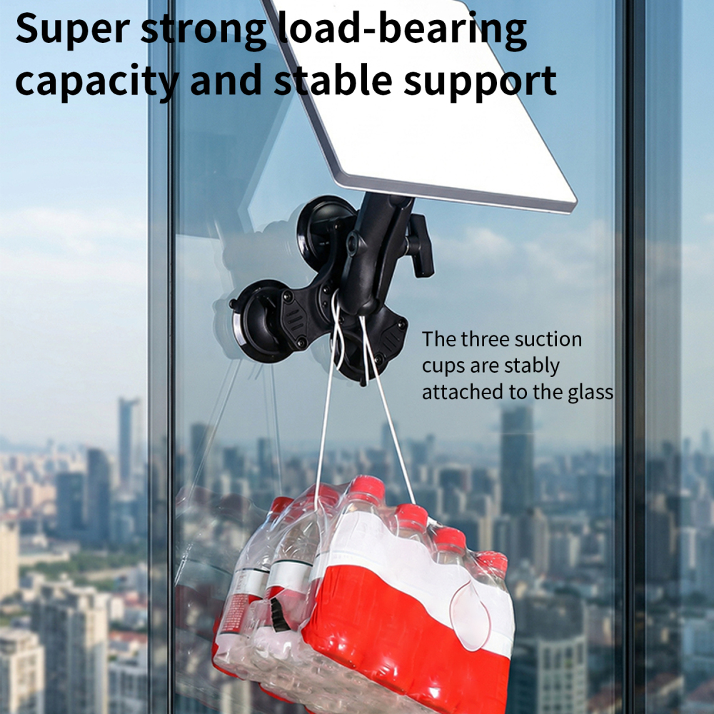 VINmounts Heavy Duty Twist-Lock Triple Suction Mount for Starlink Mini Antenna – Vehicle, RV, Boat & Off-Grid Install | VIN-XL-02(mini) + VIN-C-15A + VIN-XP-03-3L + VIN-C-003