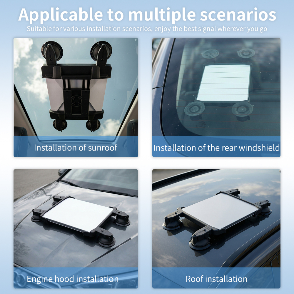 VINmounts Starlink Mini Suction Cup Mount - Heavy Duty Vehicle & Boat Mounting Kit for Stable Satellite Signal on Windows & Sunroofs VIN-XL-01-XP
