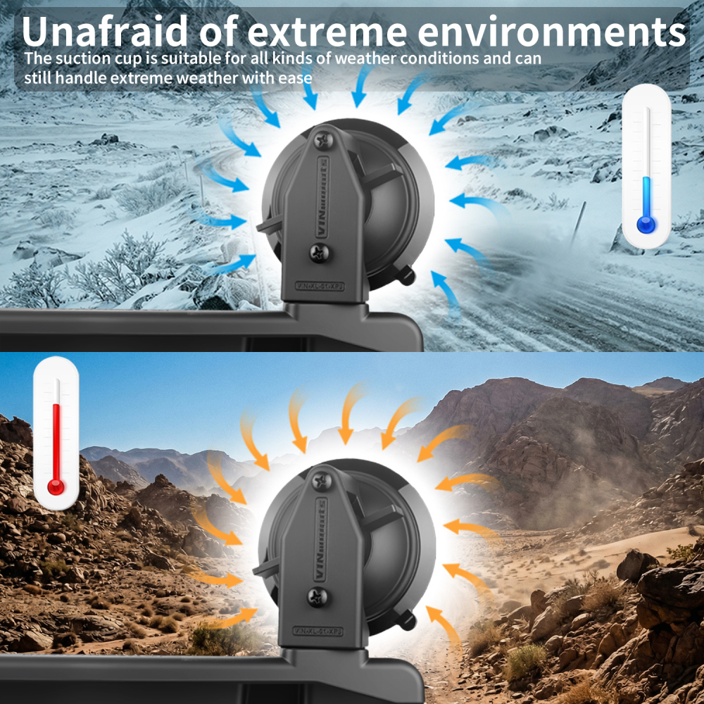 VINmounts Starlink Mini Suction Cup Mount - Heavy Duty Vehicle & Boat Mounting Kit for Stable Satellite Signal on Windows & Sunroofs VIN-XL-01-XP