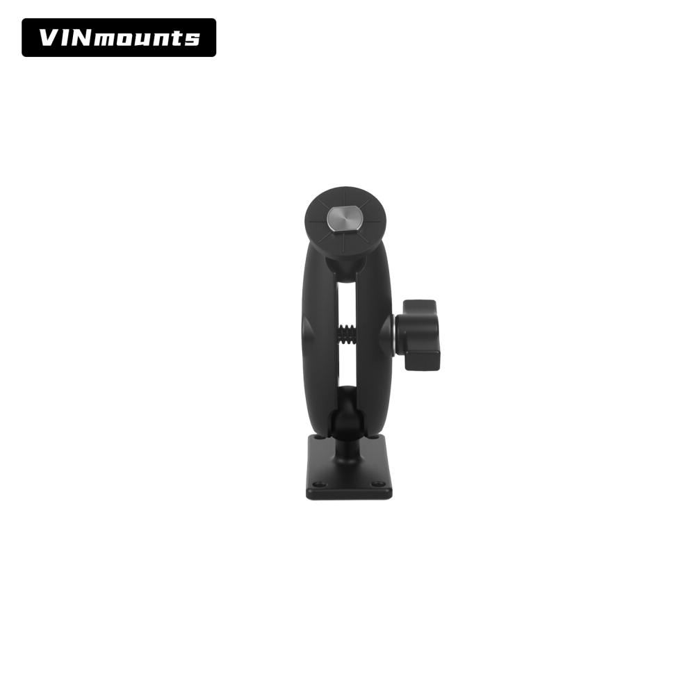 VINmounts Adjustable T-Bolt Track Mount with 1" Ball Double Socket Arm, Heavy Duty Mounting Solution for Fish Finders, GPS, Chartplotters, Marine Displays, Vehicle Monitors and Boat Electronics