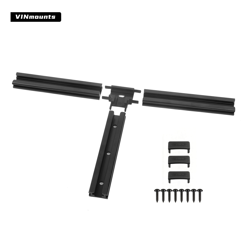 VINmounts Modular Aluminum Mounting Track System, DIY Connectable Rail Track for Boat, RV, Vehicle & Off-Grid Equipment, Straight T-Shape L-Shape Configurations