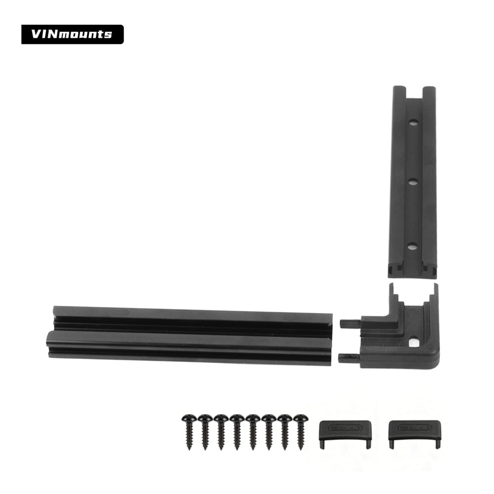 VINmounts Modular Aluminum Mounting Track System, DIY Connectable Rail Track for Boat, RV, Vehicle & Off-Grid Equipment, Straight T-Shape L-Shape Configurations