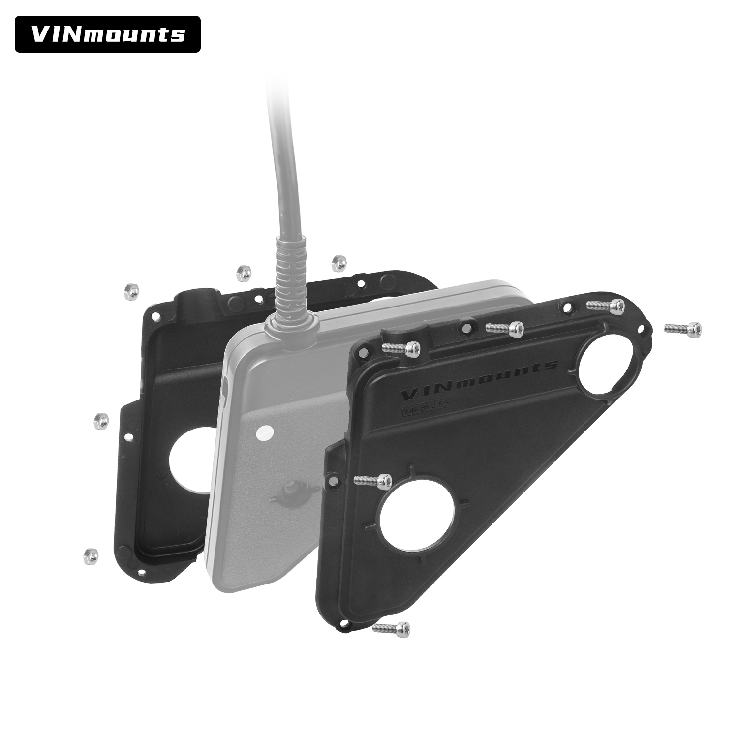 VINmounts Transducer Cover for Lowrance Eagle Eye 9, Heavy-Duty Composite Nylon Fish Finder Protective Case, Weather-Resistant Sonar Transducer Guard with Easy Installation, VIN-BHZ-E9