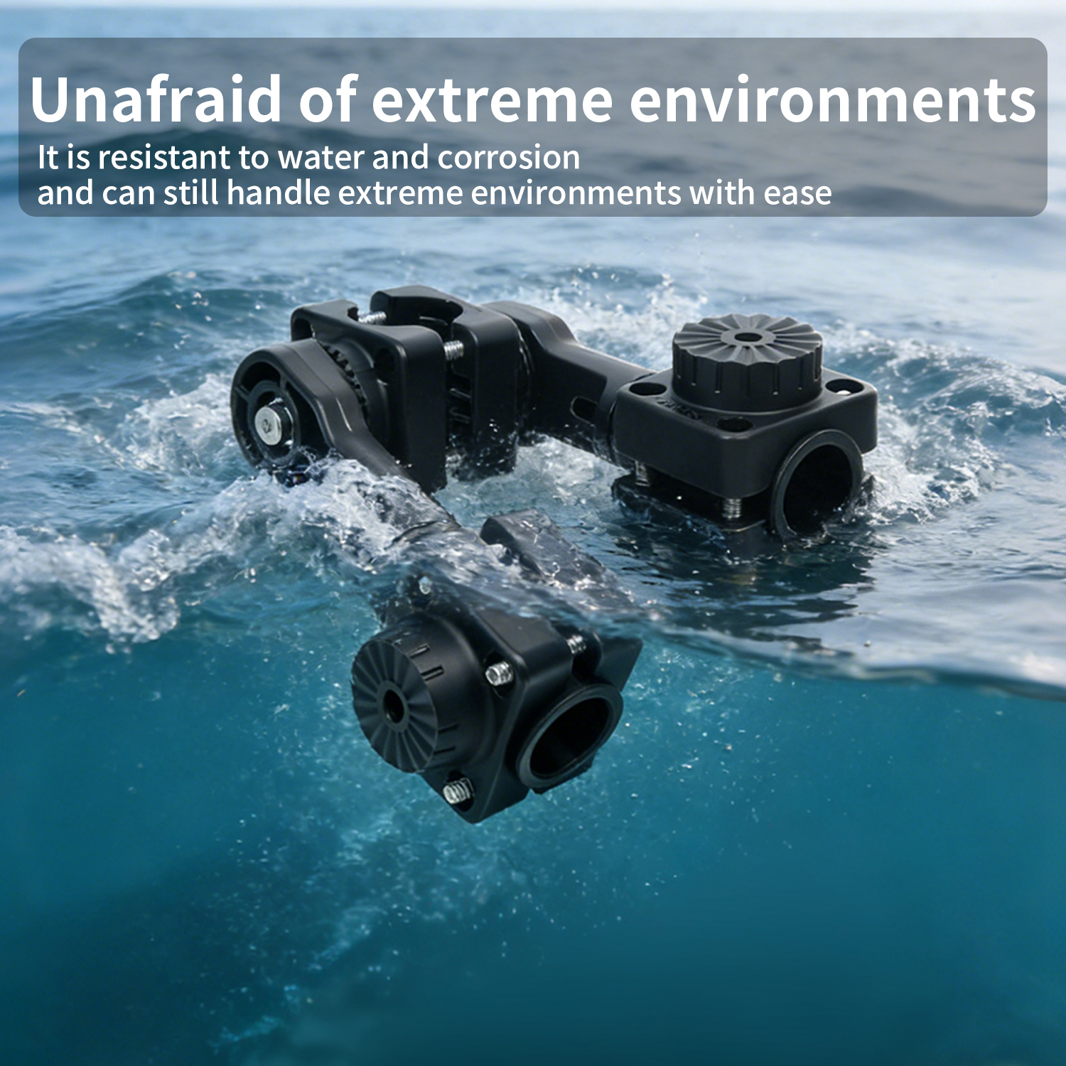 VINmounts Multi-Mode Live Sonar Mount for Garmin LiveScope LVS34 & LVS62, Reinforced Nylon Transducer Bracket VIN-TYQ-FD02-34+62