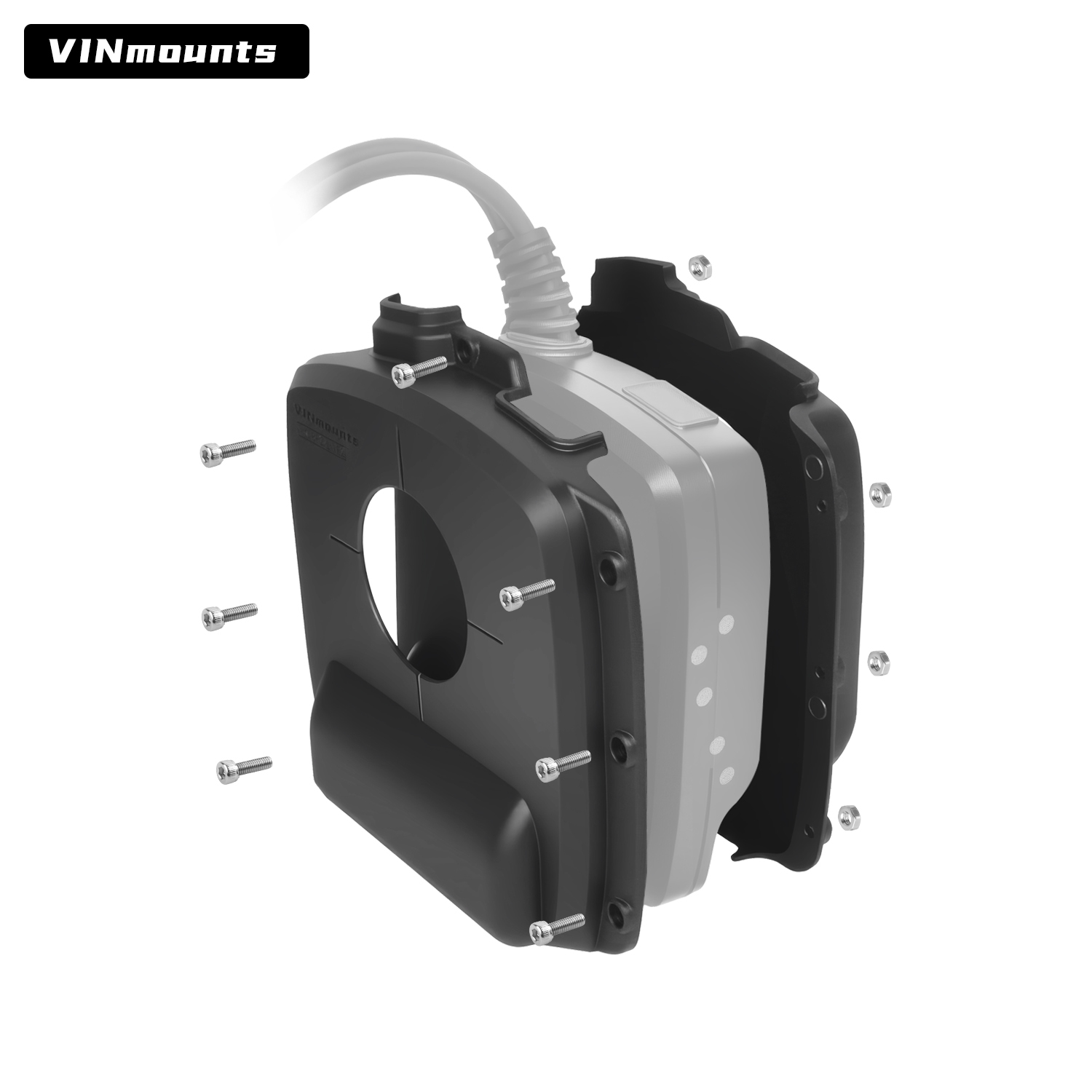 VINmounts Reinforced Nylon Transducer Protective Cover for Humminbird  MEGA LIVE2 Heavy Duty Sonar Guard VIN-BHZ-LIVE2