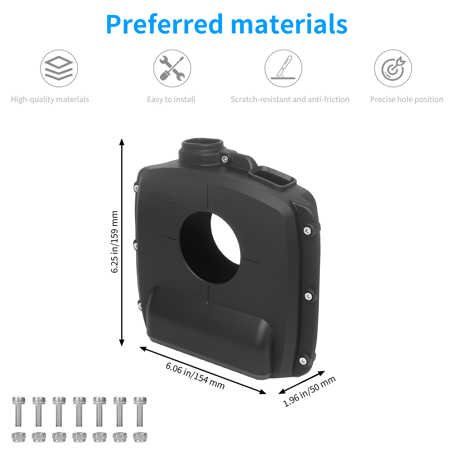 VINmounts Reinforced Nylon Transducer Protective Cover for Humminbird  MEGA LIVE2 Heavy Duty Sonar Guard VIN-BHZ-LIVE2