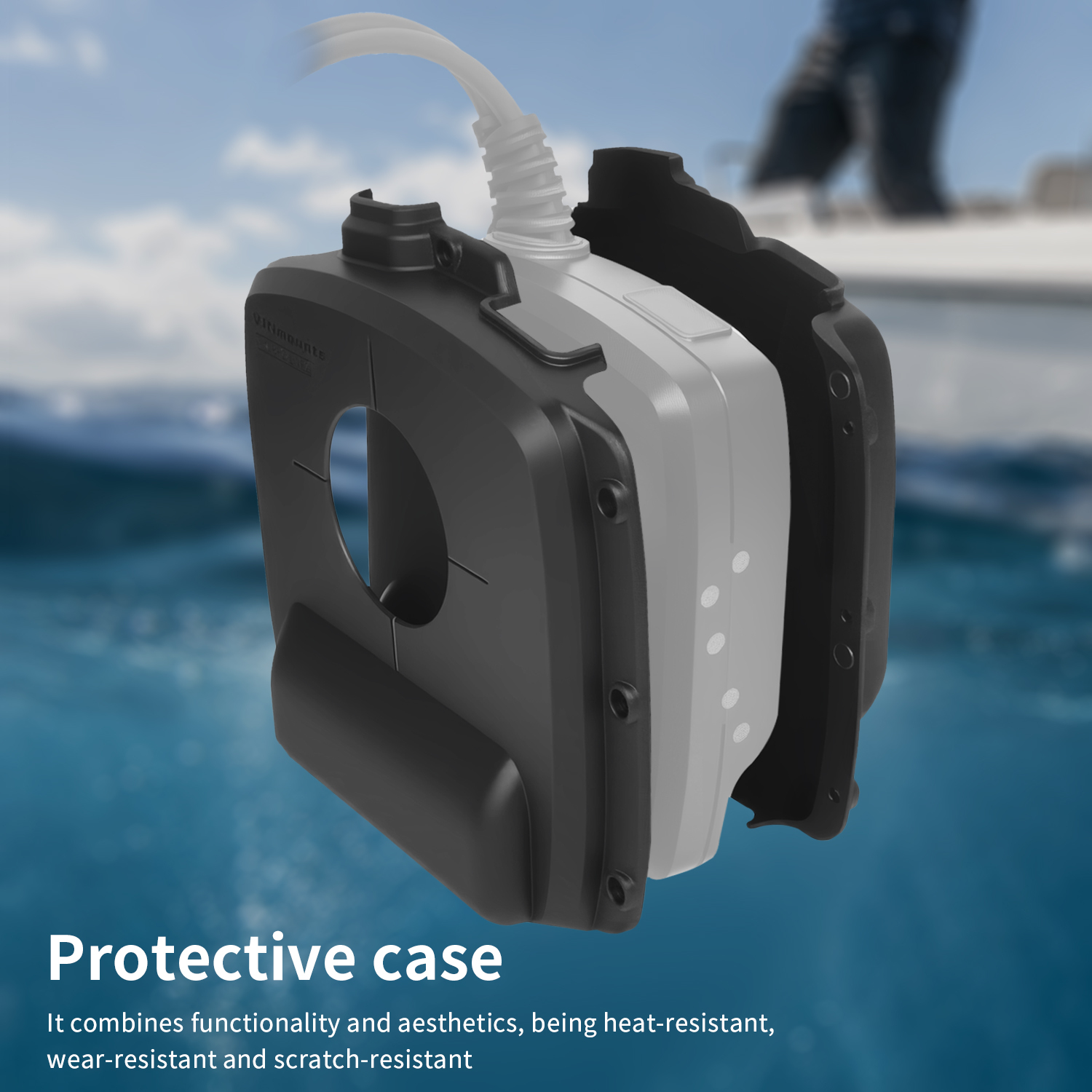 VINmounts Reinforced Nylon Transducer Protective Cover for Humminbird  MEGA LIVE2 Heavy Duty Sonar Guard VIN-BHZ-LIVE2