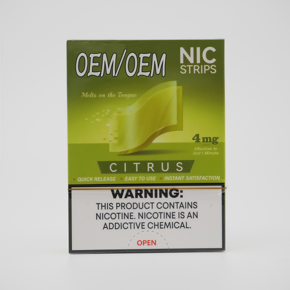 White Label OEM/ODM Nicotine Film Strips Mix Flavors/Strengths