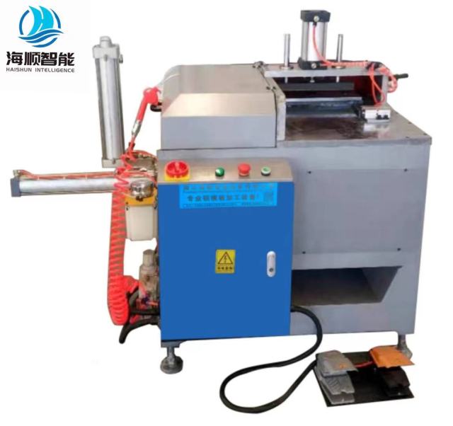 Aluminum film reinforcement plate 45 degree chamfering saw HS-183