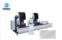 CNC double headed cutting saw with arbitrary angle (CNC three-axis arbitrary swing angle)