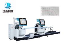 Heavy duty CNC composite angle double head cutting saw (five axis)