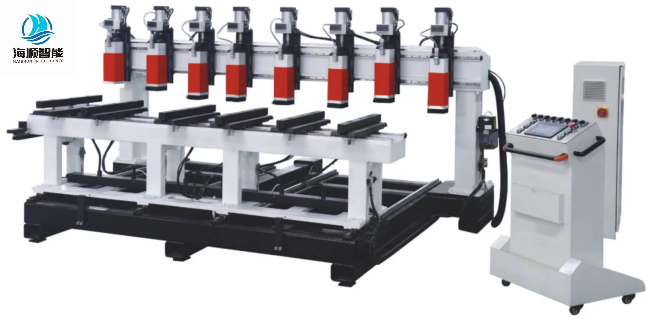 CNC eight head aluminum template milling machine