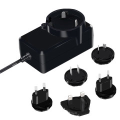 Interchangeable AC plug adapter