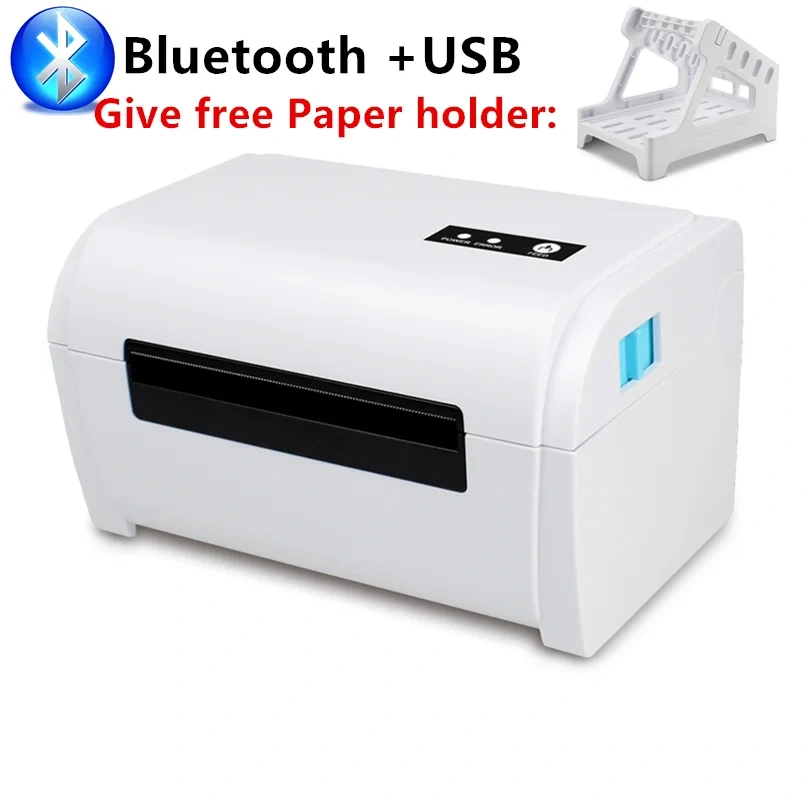 Free Shipping Label Barcode Printer 20mm-108mm Width Tag Stickers Fast Print Band Bracket ZJANG ZJ-9220