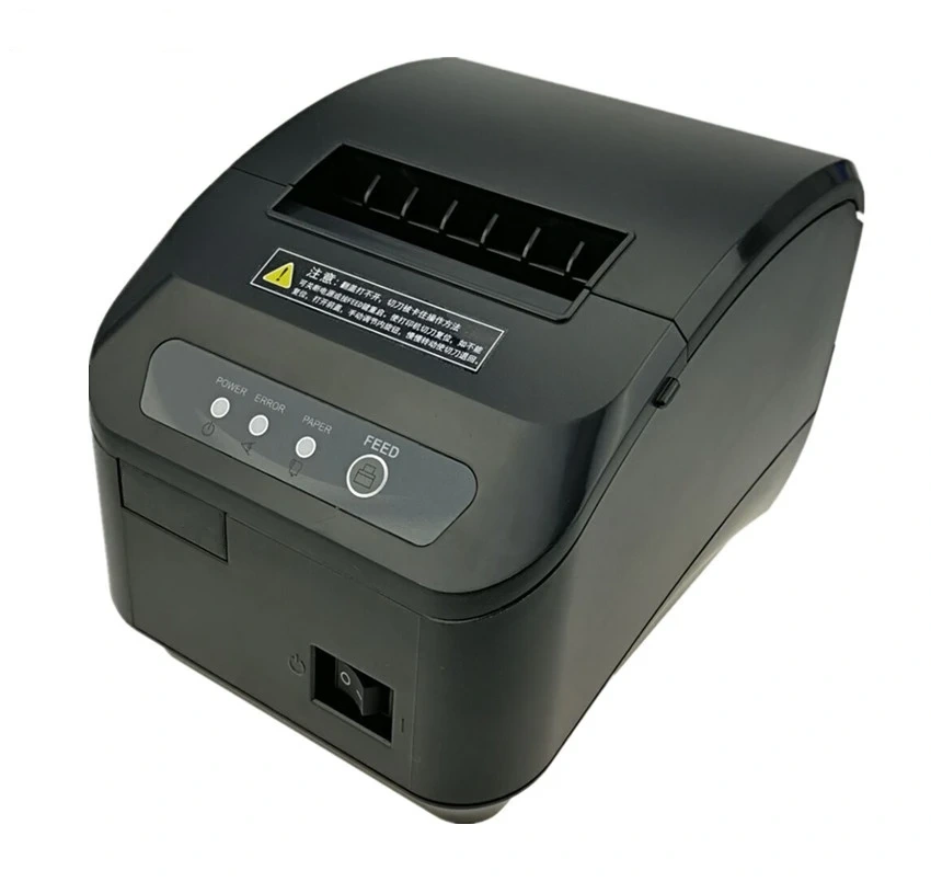 High Quality 80mm POS Thermal Receipt Printer Automatic Cutting Machine Printing Speed Fast USB Serial Ethernet Port Can Choose