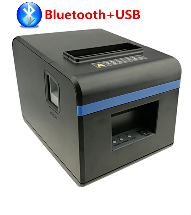 High Quality 80mm Thermal Receipt Bill Printers Kitchen Restaurant POS Print With Automatic Cutter Function Stylish Appearance