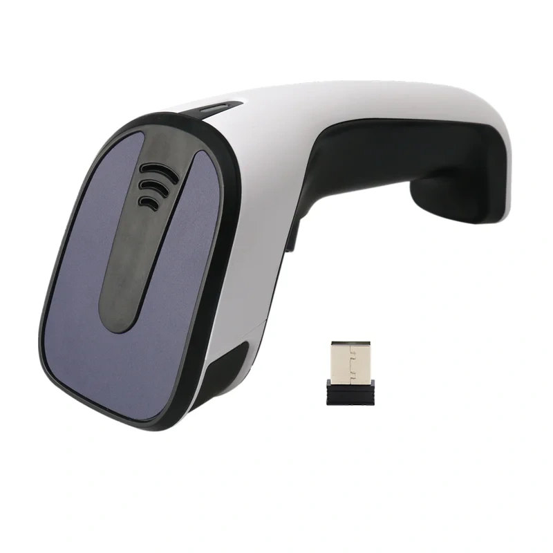 2024 Fashion Wireless Red Light Scanner Bar Code QR Scan Gun 1D 2D Fast Recognition High Quality With Built In Battery