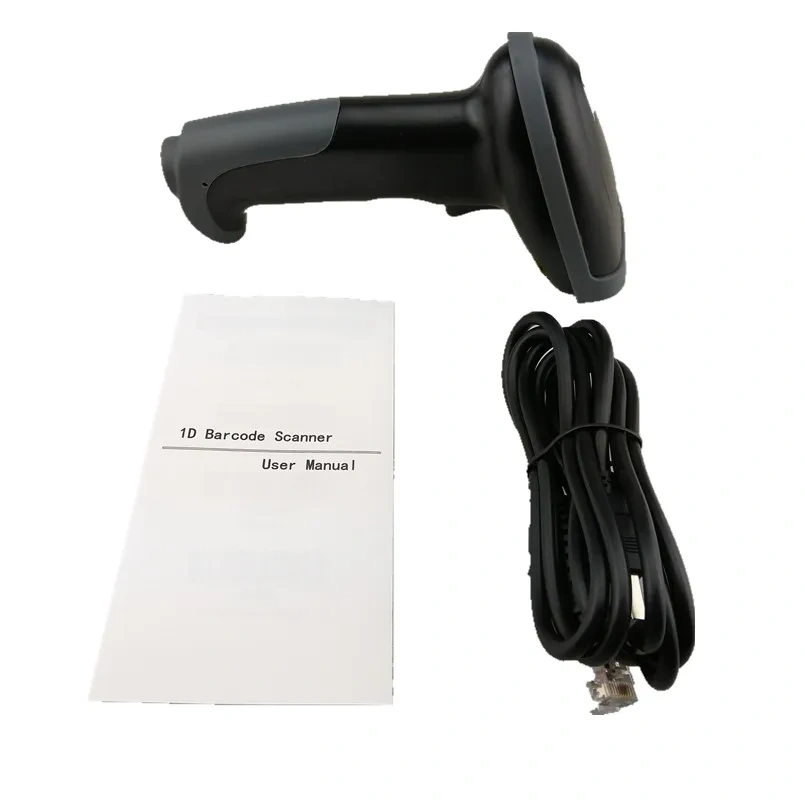 High Quality Bar Code Scanning Guns 1D Wired Laser Scanner Supermarket Retail Store Logistics Dedicated USB Connection