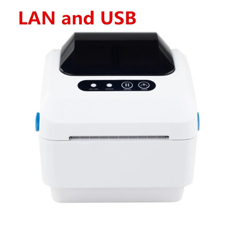 Brand New Thermal Barcode Label Printer QR Code Sticker Receipt Bill Print Support 20-80mm Width Paper High Quality