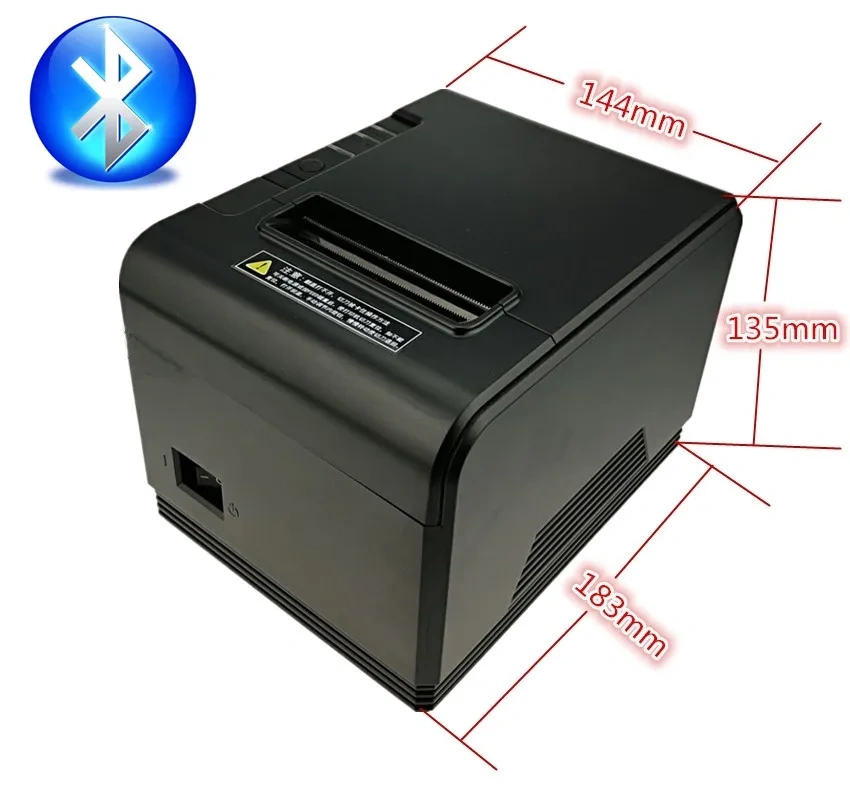 Wholesale 80mm Thermal Bluetooth Printer High Quality Receipt Small Ticket Barcode POS Print Appearance Fashion Have Automatic C